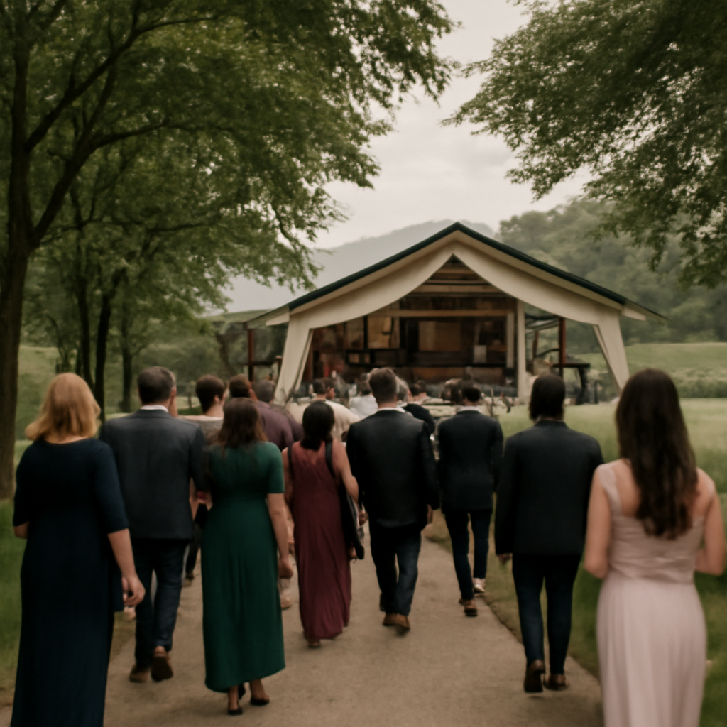 Chuva no casamento ao ar livre: como a equipe reduz riscos e transforma o clima em atmosfera